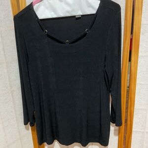 Elegant Black Long Sleeve Top